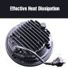 Allextreme HC-C102 5.75 Inch Round LED Headlight with Hi Low Beam Projector Head Lamp Bulb Compatible with Avenger - (Pack of 2)