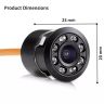 AllExtreme EXHDC01 Hyperdrive Car Rear View Camera HD 1080P Night Vision Reverse Parking High-Resolution Wide Angle Water Resistant Display Compatible with Sedans SUVs & Trucks