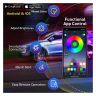 AllExtreme EX12L01 Hyperdrive 12 LED Car Atmosphere Lamp Mobile App Connectivity Cabin Multicolour Light Remote Control RGB Color Compatible with Sedans SUVs & Trucks