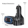AllExtreme LZ- 368 Pro 36W Fast Car Charger 2 USB 1 Type C Port Quick 3.0 Charging Technology Smartphone Adapter Compatible with Sedans SUVs & Trucks