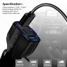 AllExtreme LZ- 368 Pro 36W Fast Car Charger 2 USB 1 Type C Port Quick 3.0 Charging Technology Smartphone Adapter Compatible with Sedans SUVs & Trucks