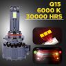Allextreme Q15-9005 LED Headlight 150 Watt 9005 Car Driving Headlamp Bulb Lights 22000LM Chip Fog Light Ideal for Cars