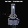 Allextreme Q15-9005 LED Headlight 150 Watt 9005 Car Driving Headlamp Bulb Lights 22000LM Chip Fog Light Ideal for Cars