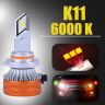 AllExtreme K11-9005 LED Headlight Conversion Kit 80W LED Chips 13000LM Headlamp Bulbs 6000k Bright Fog Light Ideal for Car (Set -2)