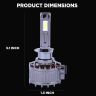 Allextreme Q15-H1 LED Headlight 150 Watt H1 Car Driving Headlamp Bulb Lights 22000LM Chip Fog Light Ideal for Cars