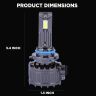 Allextreme Q15-9006 LED Headlight 150 Watt 9006 Car Driving Headlamp Bulb Lights 22000LM Chip Fog Light Ideal for Cars