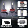 Allextreme Q15-H11 LED Headlight 150 Watt H11 Car Driving Headlamp Bulb Lights 22000LM Chip Fog Light Ideal for Cars