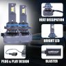 AllExtreme K18-9006 LED Headlight 130 Watt 9006 Car Driving Headlamp Bulb Lights 19800LM Chip Fog Light Ideal for Cars