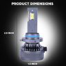AllExtreme K18-9006 LED Headlight 130 Watt 9006 Car Driving Headlamp Bulb Lights 19800LM Chip Fog Light Ideal for Cars