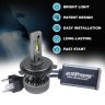 Allextreme K18-H4 LED Headlight 130 Watt H4 Car Driving Headlamp Bulb Lights 19800LM Chip Fog Light Ideal for Cars