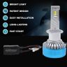 AllExtreme K10-H1 LED Headlight Conversion Kit 70W LED Chips 11000LM Headlamp Bulbs 6000K Bright Light Chip Foglight Ideal for Car (Set of 2)
