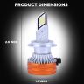 Allextreme K11-H7 LED Headlight 80 Watt H7 Car Driving Headlamp Bulb Lights 13000LM Chip Fog Light Ideal for Cars