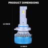 AllExtreme K10-9006 LED Headlight Conversion Kit 70W CREE Chips 11000LM Headlamp Bulbs 6000K Bright Light Chip Foglight Ideal for Cars (Set of 2)