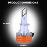 Allextreme K11-H1 LED Headlight 80 Watt H1 Car Driving Headlamp Bulb Lights 13000LM Chip Fog Light Ideal for Cars