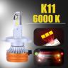 Allextreme K11-H4 LED Headlight 80 Watt H4 Car Driving Headlamp Bulb Lights 13000LM Chip Fog Light Ideal for Cars