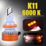 Allextreme K11-H11 LED Headlight 80 Watt H11 Car Driving Headlamp Bulb Lights 13000LM Chip Fog Light Ideal for Cars