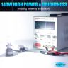 Allextreme R45-9005 LED Headlight 140 Watt 9005 Car Driving Headlamp Bulb Lights 30000LM Chip Fog Light Ideal for Cars