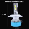 AllExtreme K10-H4 LED Headlight Conversion Kit 70W CREE LED Chips 11000LM Headlamp Bulbs 6000K Bright Fog Light Ideal for Cars (Set of 2)