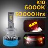 AllExtreme K10-H7 LED Headlight Conversion Kit 70W CREE LED Chips 11000LM Headlamp Bulbs Fog Light Ideal for Cars (Set of 2)