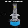 AllExtreme K10-H7 LED Headlight Conversion Kit 70W CREE LED Chips 11000LM Headlamp Bulbs Fog Light Ideal for Cars (Set of 2)