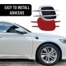AllExtreme ETCRS2B Air Flow Vent Sporty Side Fender Decorative Vents Racing Look Universal Grill Duct Set of 2 for All Model Cars