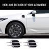 AllExtreme ETCRS2B Air Flow Vent Sporty Side Fender Decorative Vents Racing Look Universal Grill Duct Set of 2 for All Model Cars