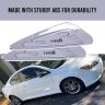 AllExtreme EDCGS2S Universal Fender Sticker with in-Built Mounting Bolts Compatible with Cars, SUVs & Other Automobile (Silver, 2 Pcs)
