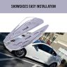 AllExtreme EDCGS2S Universal Fender Sticker with in-Built Mounting Bolts Compatible with Cars, SUVs & Other Automobile (Silver, 2 Pcs)