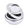AllExtreme EXTPF0S Car Air Freshener Double Ring with Crystal Ball Solar Energy 360° Revolving Refillable Aromatherapy Diffuser Scented Perfume Fragrance (Silver)
