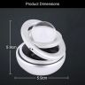 AllExtreme EXTPF0S Car Air Freshener Double Ring with Crystal Ball Solar Energy 360° Revolving Refillable Aromatherapy Diffuser Scented Perfume Fragrance (Silver)