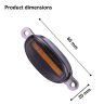 Allextreme EX4CG9L Car Grille Led Lamp Front Bumper Warning Insert Lights DRL Vehicle Accessory Compatible with Cars, Trucks, SUV (4 pcs, Yellow)