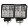Allextreme EX38L02 48W Car Irradiation Lamp IP67 High-Intensity 38LED Dual Beamlight Vehicle Accessory Compatible with Cars Trucks SUVs- (Yellow & White, Pack of 2)