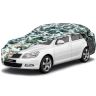 AllExtreme SLE5007 100% Tested Waterproof Car Body Cover Compatible with Skoda Laura Triple Stitched UV Heat Resistant Indoor Outdoor Body Protection (Army Print with Mirror)