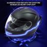 AllExtreme EXTZ2PIB EL LED Helmet Light Strip with 3 Modes Flashing Night Bike Motorcycle Riding Signal Sticker (Ice Blue)