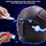 AllExtreme EXTZ2PIB EL LED Helmet Light Strip with 3 Modes Flashing Night Bike Motorcycle Riding Signal Sticker (Ice Blue)
