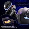 AllExtreme EXTZ2PIB EL LED Helmet Light Strip with 3 Modes Flashing Night Bike Motorcycle Riding Signal Sticker (Ice Blue)