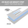 AllExtreme EXTZ2PIB EL LED Helmet Light Strip with 3 Modes Flashing Night Bike Motorcycle Riding Signal Sticker (Ice Blue)