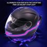 AllExtreme EXTPZ2P EL LED Helmet Light Strip with 3 Modes Flashing Night Bike Motorcycle Riding Signal Sticker (Pink)