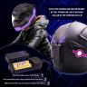 AllExtreme EXTPZ2P EL LED Helmet Light Strip with 3 Modes Flashing Night Bike Motorcycle Riding Signal Sticker (Pink)