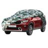 AllExtreme KSG5007 100% Tested Waterproof Car Body Cover Compatible with Kia Sonet Triple Stitched UV Heat Resistant Indoor Outdoor Body Protection (Army Print with Mirror)