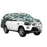 AllExtreme MSZ5007 100% Tested Waterproof Car Body Cover Compatible with Mahindra Scorpio Triple Stitched UV Heat Resistant Indoor Outdoor Body Protection (Army Print with Mirror)