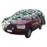 AllExtreme TQZ5007 100% Tested Waterproof Car Body Cover Compatible with Toyota Qualis Triple Stitched UV Heat Resistant Indoor Outdoor Body Protection (Army Print with Mirror)