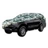 AllExtreme MPB5007 100% Tested Waterproof Car Body Cover Compatible with Mitsubishi New Pajero Triple Stitched UV Heat Resistant Indoor Outdoor Body Protection (Army Print with Mirror)