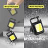 Allextreme Keychain Flashlight 4 Light Mode Magnetic Work LED 6W USB Rechargeable Bottle Opener Water Resistant for Camping & Nighttime Trekking