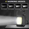 Allextreme Keychain Flashlight 4 Light Mode Magnetic Work LED 6W USB Rechargeable Bottle Opener Water Resistant for Camping & Nighttime Trekking