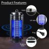 AllExtreme Bug Killer Rechargeable Insect Killer Lamp USB Powered Pests Catcher for Home Office Balcony (Random Colour)