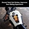 AllExtreme EX3TNS Customized Fuel/Gas Tank Pad Protector Decal Sticker Compatible with Enfield Bullet (Golden)