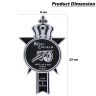 AllExtreme EX2TNS Customized Fuel/Gas Tank Pad Protector Decal Sticker Compatible with Bullet (Black)
