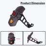 AllExtreme Universal Tyre Hugger with Reflectors Rear Mudguard Reflective Splash Guard Compatible with Bikes Motorcycles (Black)