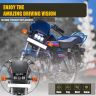 Allextreme 4 LED GUJJAR Headlight 50W 1 Projector Lamp DRL Light with Heat Dissipation Headlamp Bright Beam Compatible with Splendor Bike Motorcycle